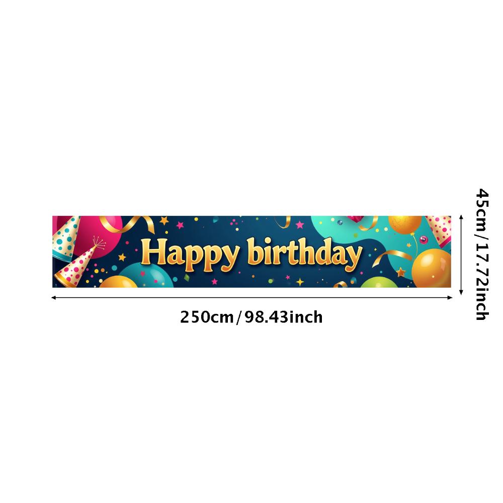 Printable Birthday Banner Birthday Supplies Party Backdrop For Home Decor Baby Shower Girl's Birthday