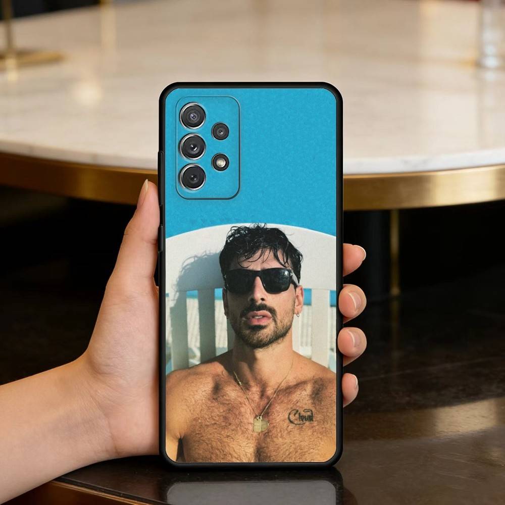 ACTOR M-Michele Morrone Phone Case For Samsung Galaxy A73,A72,A71,A70,A53,A52,A51,Soft Silicone Black Cover