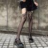Women Classical Design Harajuku Emo Mesh Tights Lingerie Thigh High Garters Hosiery Gothic Dark Girl Long Sexy Fishnet Stockings