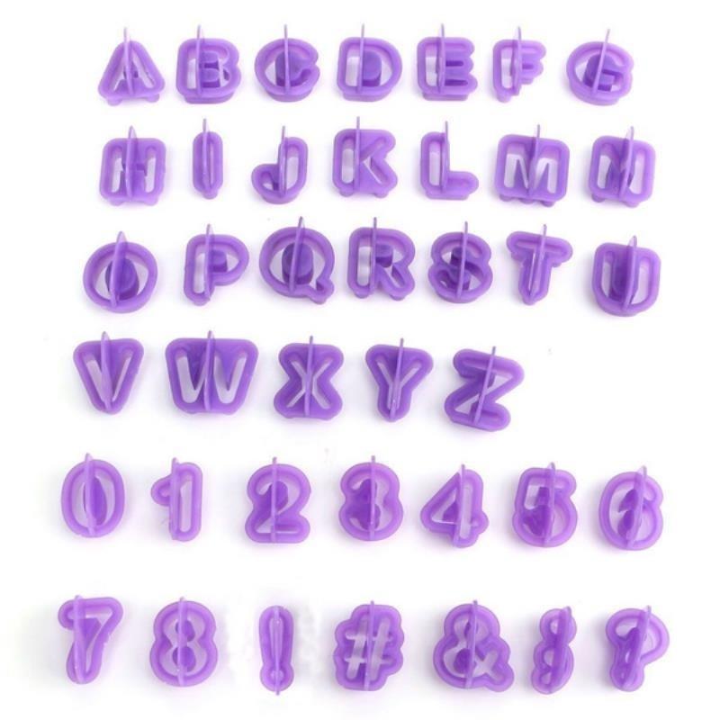 Neu 40 Pcs Alphabet Anzahl Charakter Brief Cookie Cutter Fondant Kuchen Keks Form Kuchen Dekorieren