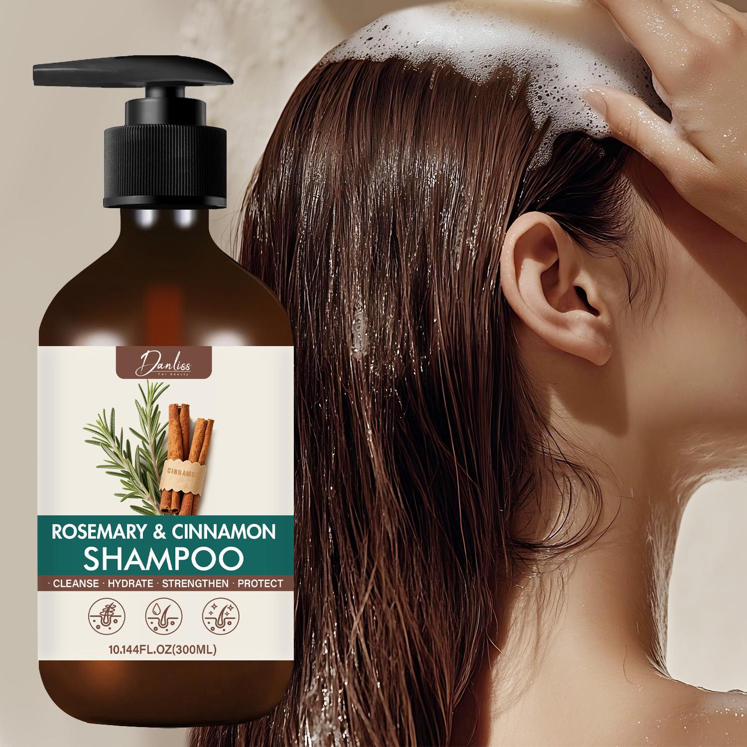 

ROSEMARY & CINNAMON SHAMPOO-CLEANSE HYDRATE, STRENGTHEN PROTECT-Suitable for all Hair Types, 300ml