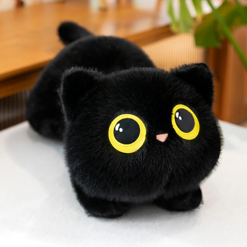 Cross-Border Long Plush Cat Pillow Doll for Girls - Cozy Comfort Bed or Leg-Clamping Toy