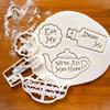 Christmas Halloween Cookie Fondant Cutter Non-Stick Pumpkin Snowflake Fireplace Stocking Shapes for Cake Decoration and Baking