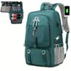 Spacious 17-inch Laptop Backpack For Travel, Camping, And Outdoor Activities, With Separate Compartment For Shoes, Suitable For Both Men And Women.