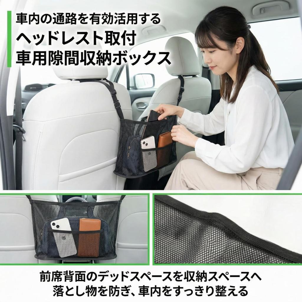 Storage AZNABLE Seat Back Pocket Car Interior Storage Organizer Luggage Rack Passenger Seat Space Saving Enhances Driving Comfort Maximize Space - -