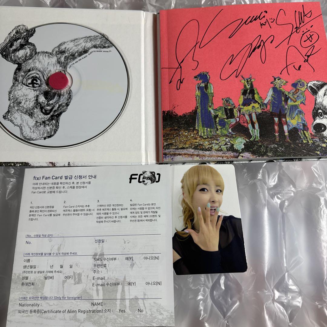 

[USED] f(x) sign cd trading card victoria crystal luna amber sulli