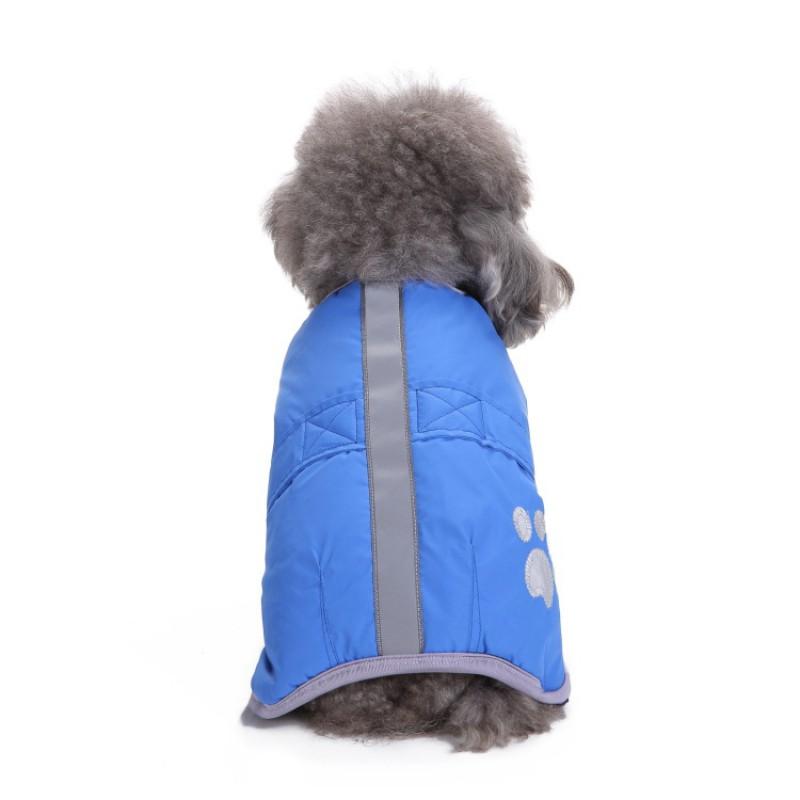 Winter Thickened Reflective Reversible Dog Jacket Pet Cotton Coat Warm Clothing Small Medium Large Dogs