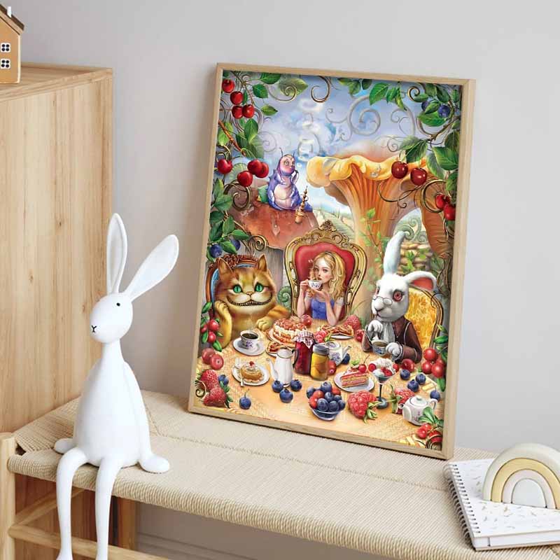 Disney Diamond Painting Alice In Wonderland Art Painting Rhinestone 5D Mosaic DIY Cross Stitch Gift Home Decor