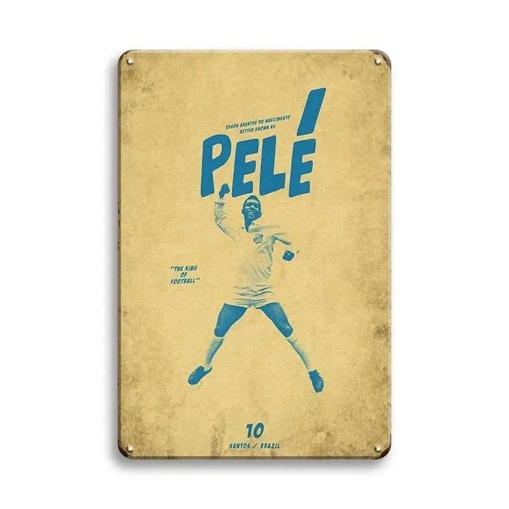 Sports Metal Tin Signs Football Wall Decoration Plaque Vintage Art Poster Iron Painting for Man Cave Home Cafe Garden Club Ba
