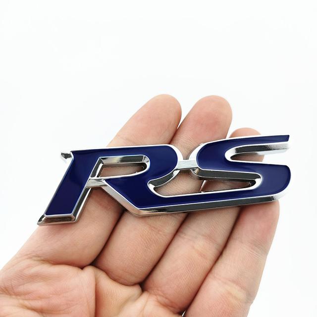 3D Metal Car Letters For Honda RS Emblem FIT Jazz Civic HRV Jade RS Logo Sport Badge Front Grille Trunk Stickers Acceessories