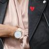 Mini Heart Brooch Sweet Red Heart Badge Pin Lover Gift Love Lapel Pin  Hat Accessories