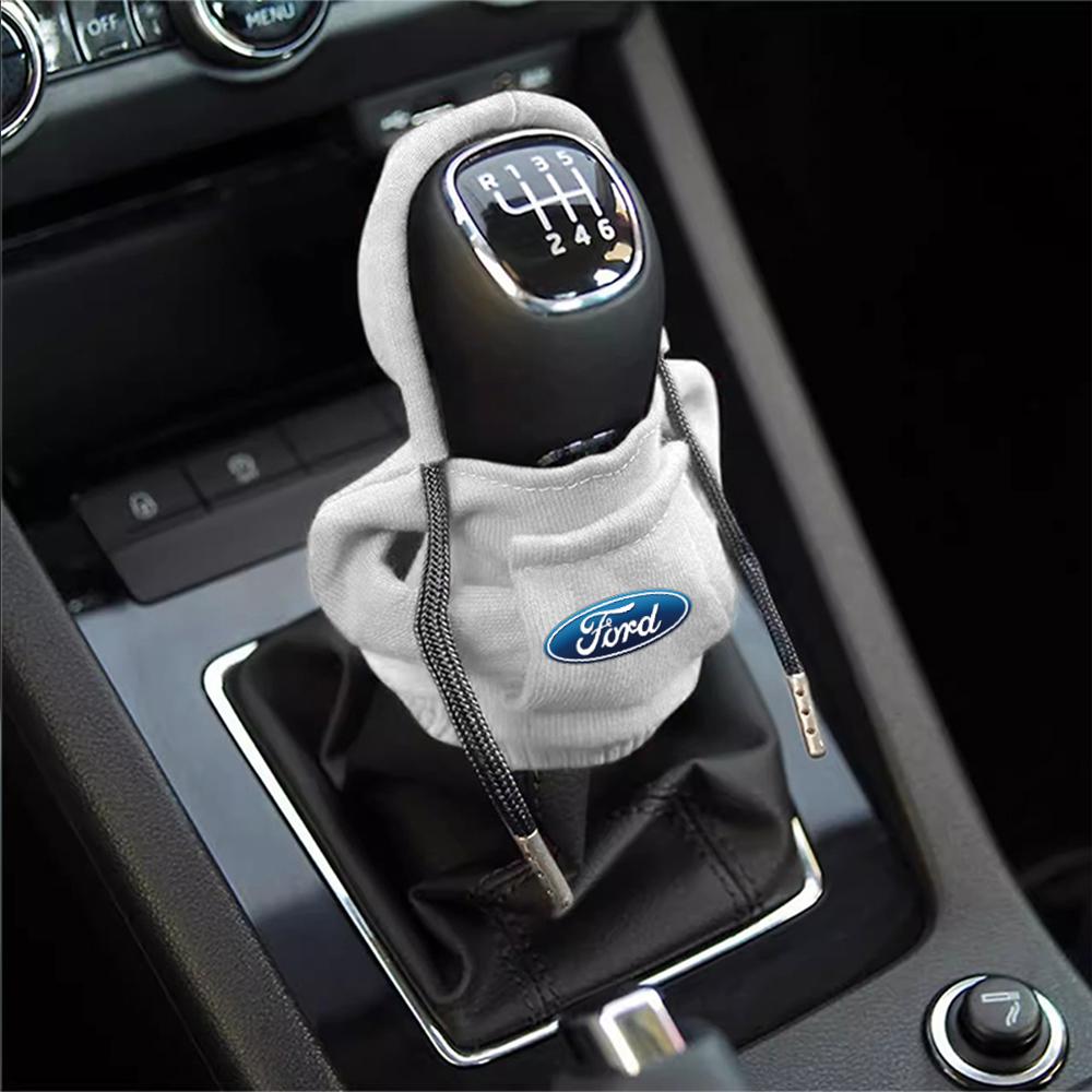 Ford STRACING Car Center Console Gear Shift Hoodie Sweatshirt Handle Clothe for SHELBY mk7 Ranger Mondeo S-MAX Kuga Focus Fiesta