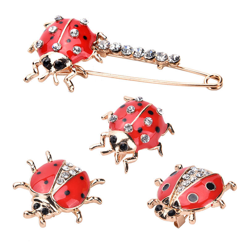 Red Ladybug Animal Enamel Design Brooch Pin  Jewelry For Women  Sale
