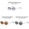 Retro Oval Frame Sunglasses Men Women Uv400 Sun Shield For Outdoor Activities