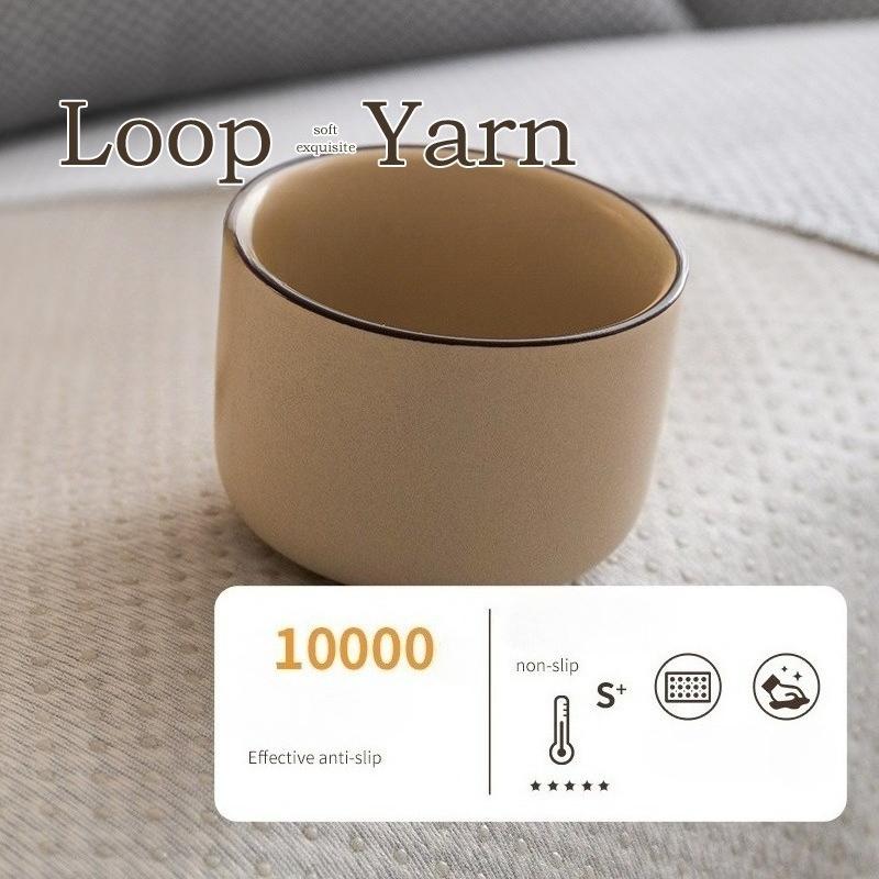 Modern Simple Solid Color Couch Covers Elastic Washable Slipcover Cotton Fabric Four Seasons Universal Non-Slip Sofa Cushion