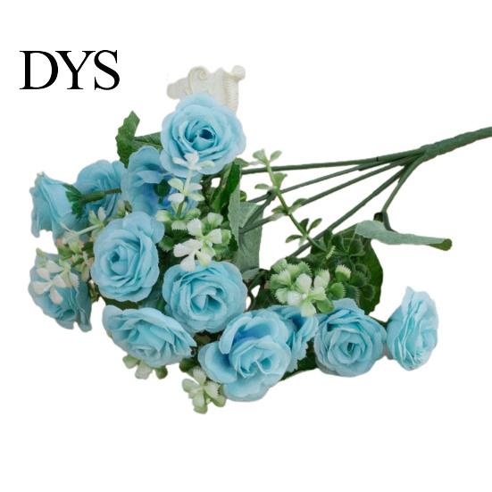 Ornamental 1 Bouquet Simulation Rose No Watering Vivid Bright Color Artificial Flowers Home Beautification