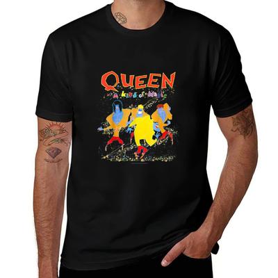 Queen Official Kind Of Magic T-Shirt Kawaii Clothes Vintage Clothes Sublime Blacks Funny T Shirts Men