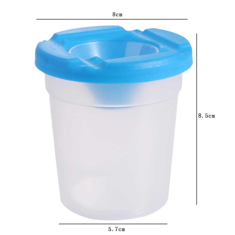 Multifunctional Painting Pen Washing Cup Plastic Transparent Children Paint Cups Convenient School Supplies