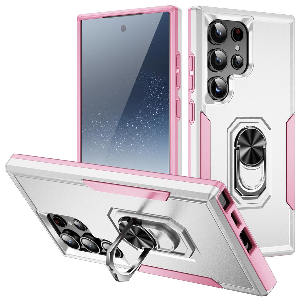 For Samsung Galaxy S24 Ultra Case Military Grade Ring Kickstand PC+TPU Phone Cover
