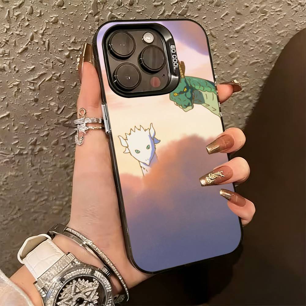 D-Dragon Maid Tohru Ilulu Handyhülle Für iPhone 17,16,15,14,13,12,11 Plus,Pro Max,XS,Bunte Silberne Handyhülle Funda Cover