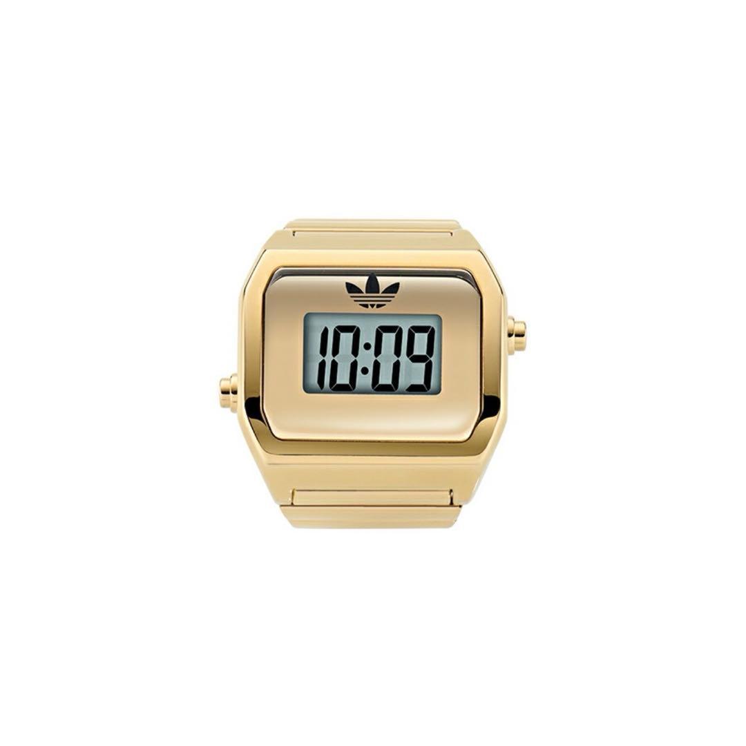 Used Adidas Digital Touring Watch Gold AOST26036