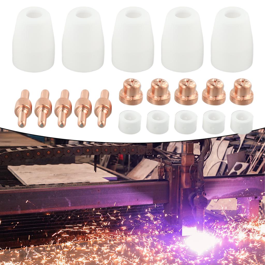 Maximize Your Plasma Torch Efficiency with PT 31 Consumables 20PCS Set for ES AB/L TEC PT 31 JG 40 WSD LG40 and Other Torches