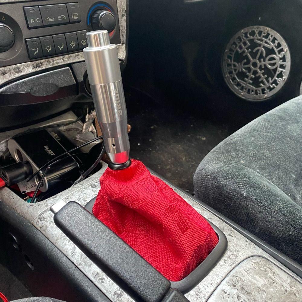 Cloth JDM Style Shift Knob Boot Cover JDM Style Racing Shift Knob Collars Car Accessories