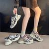 Muffin-Mesh-Plateau-Sneaker Damen 2025 Frühling und Herbst neue Retro Leichte Casual Sportschuhe
