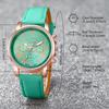 4 STuks/Set Beste Vriendin Vriendin Familie Horloge Mode Multi Kleur Leer Kwarts Horloge Set Veelzijdige Woon- Werkstijl Examen Horloge