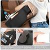 5-in-1 Arm Rest Cover Universal Armrest Storage Box for Car Upgrade Memory Foam Console Cover with Cup Phone Tissue Box Holder(Black)