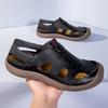 Fashion Outdoor Mens Summer Sandals Breathable Casual Sandalias Non Slip Beach Shoes Quick Dry Wading Aqua Shoes Non Slip Male Sneakers