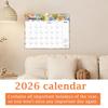 2026 Wall Calendar - Stylish Annual Planner, Suitable For Home, , And School Use, Making Planning And Goal Tracking Easy.