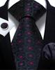 Mens Tie Paisley Jacquard Woven 8Cm Formal Business Wedding Necktie Pocket Square Set Suit Cravat High Quality Handmade Gravata
