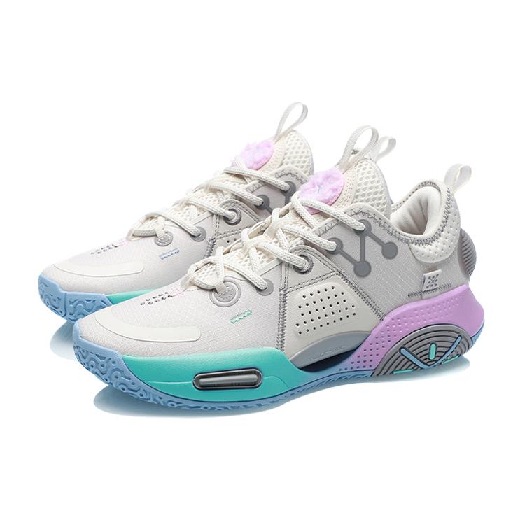 Li Ning All City 9 Wade Cushioning Slip Resistant Abrasion Resistant Low Top Performance Basketball Shoes Women's ABAR051-1(S-BOX)