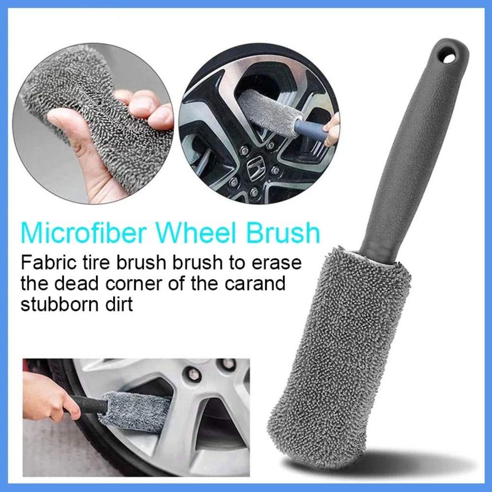 9Pcs Blush Sponge Car Wash Cleaning Kits Microfiber Wheel Cleaning Tools  Auto Care