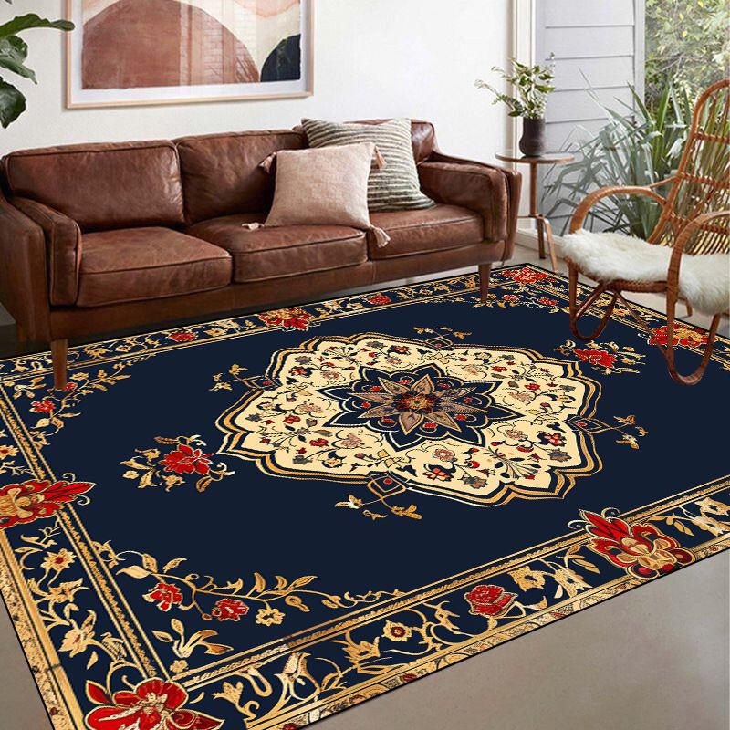 

Неоклассические персидские ковры для украшения гостиной, домашний кофейный столик, противоскользящий мягкий напольный коврик, ковер для спальни, гостиной, противоскользящий 60*90cm