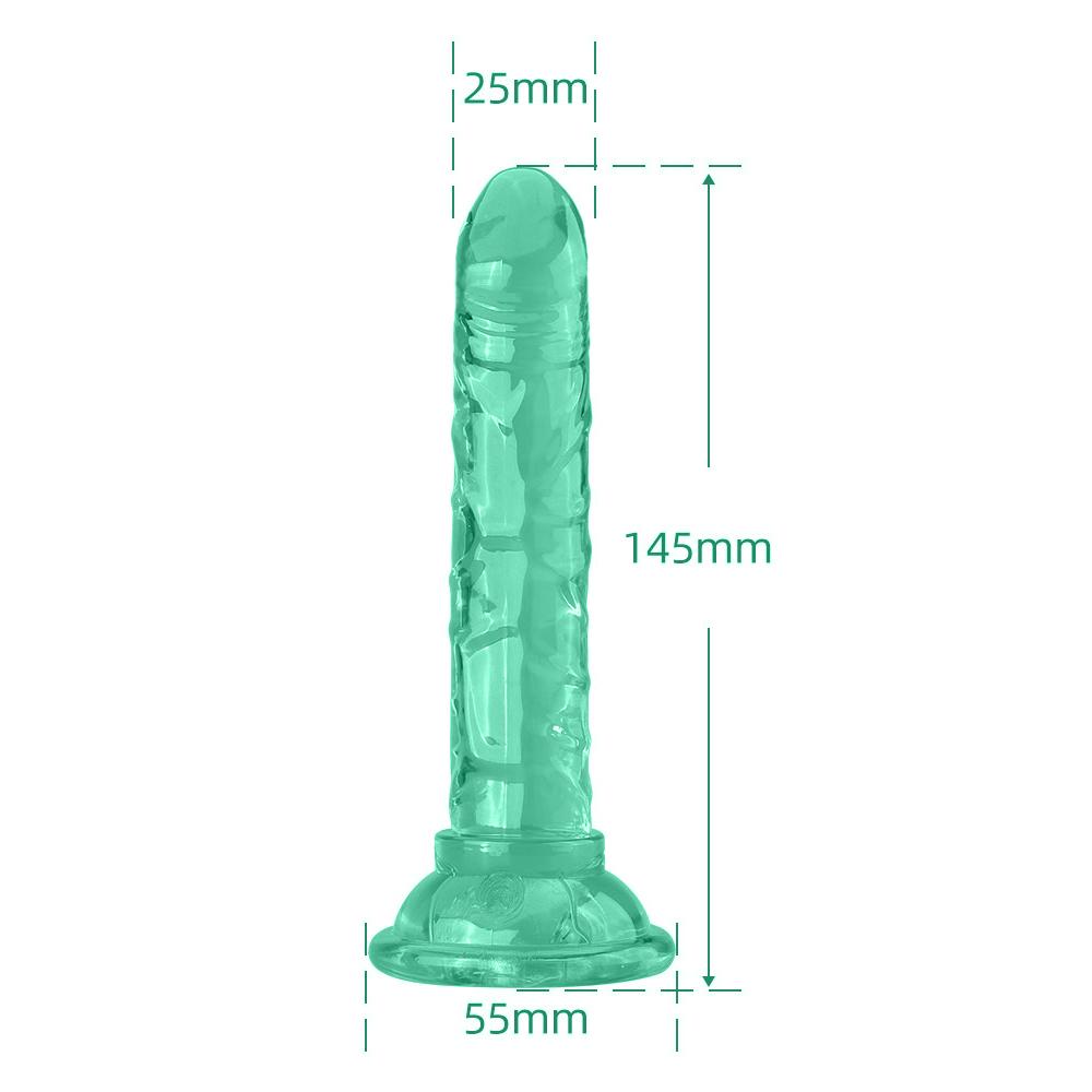Dildo cu curea pentru penis cu ventuza Butt Plug Crystal Dildo realist Jucării sexuale colorate pentru femei adulte Jucării la punctul G Sex Shop
