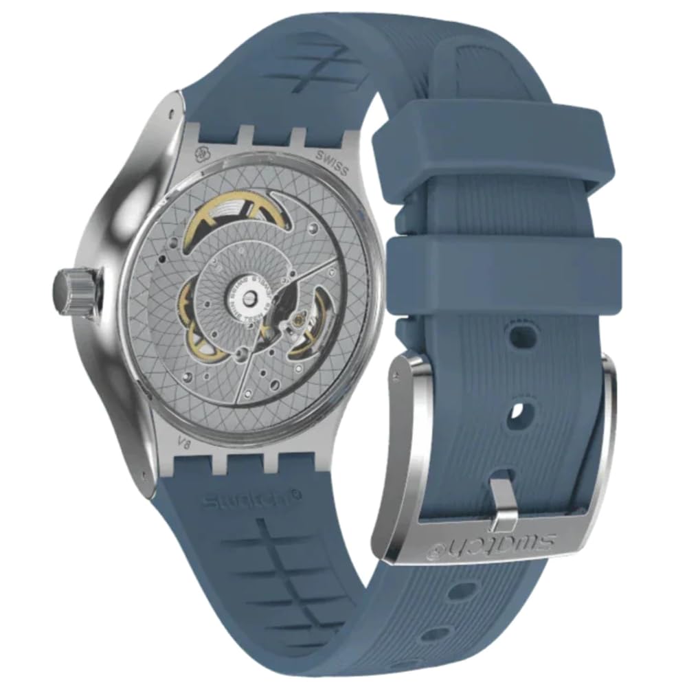 Swatch ESSENTIALS YIS430 Automatic Blue Watch,