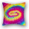Sofa Bed  Square Pillowcases Home Decor Colorful Swirl  Bedroom Rainbow Decorative