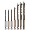 3-12Mm Cross Hex Tile Drill Bits Set For Glass Ceramic Concrete Hole Opener Brick Hard Alloy Triangle Bit Tool Kit Metal Drill