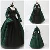 Cosplay Dress Medieval Flare Sleeve Party Gown Gothic Floral Robe