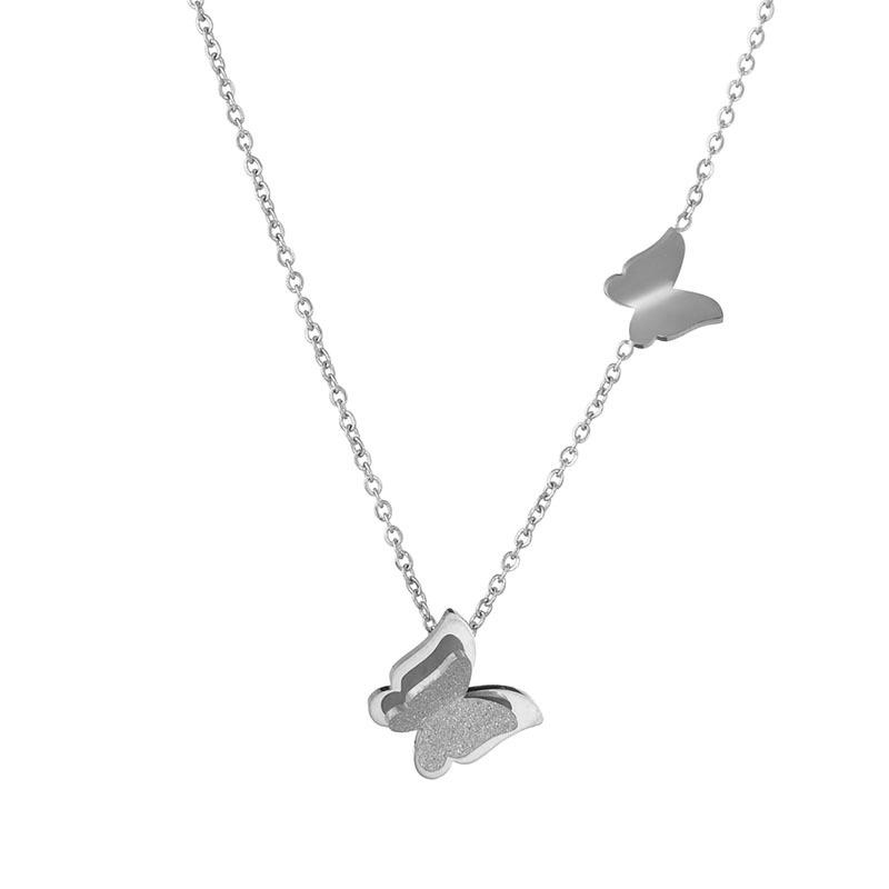 Butterfly Necklace Female Simple Exquisite Super Fairy Niche Design Cold Wind Collarbone Chain