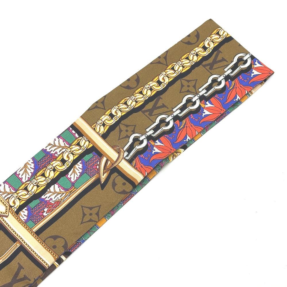 Louis Vuitton M76104 Bandeau-Confidential Garden BandeauScarf Scarf silk Brown
