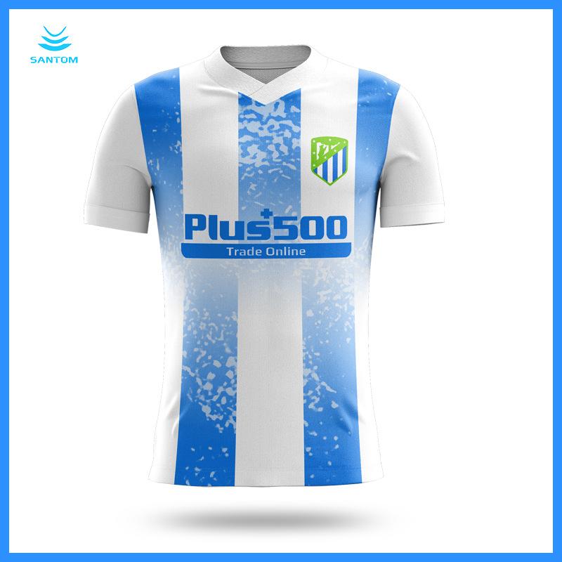 Football jersey set men's and women's digital printing custom quick-drying sports breathable map custom short-sleeved jersey