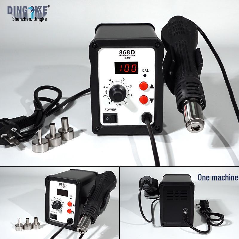 858D/8586 2-in-1 700W Digital Hot Air Gun Desoldering Station with Adjustable Temperature Soldering Iron.
