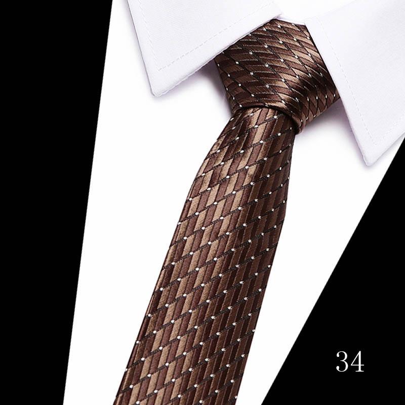 Necktie Man 7.5 cm Silk Tie Solid Color Gravatas Suit Accessories Fit Wedding Holiday Party
