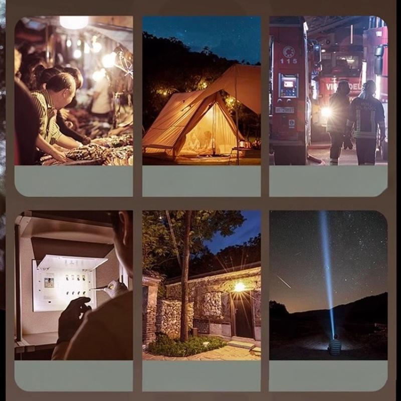 Solar Camping Light Is Portable, Waterproof, and Rechargeable, Suitable for Outdoor Camping, Home Hiking, and Nighttime Use