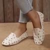 Feerldi Emboridery Cut-outs Beige Loafers Woman Square Toe Ballet Flats Lightweight Plus Size 41 42 Soft Sole Moccasins