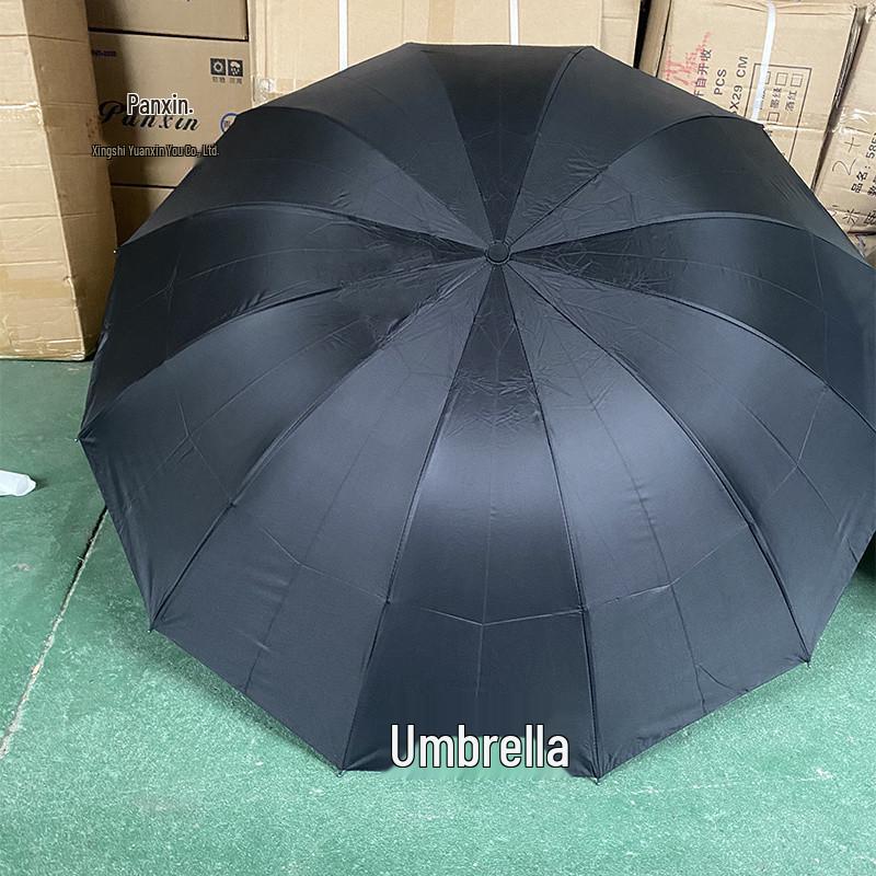 Sturdy Windproof & Rainstorm Resistant Extra Large Three-Fold Umbrella for Three