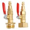 2PCS RV Blowout Adapter Internal External Thread Winterizing Fitting with Ball Valve for Boat Camper Travel Trailer